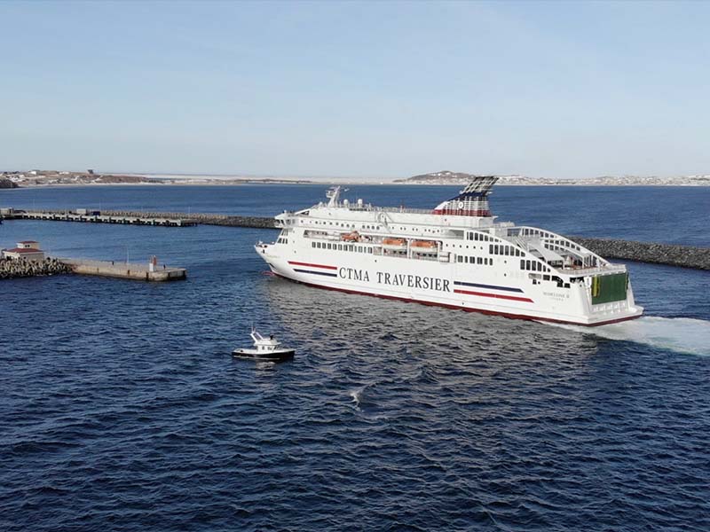Reliable cellular for ship-to-shore connectivity CTMA Ferry Iles de la Madeleine