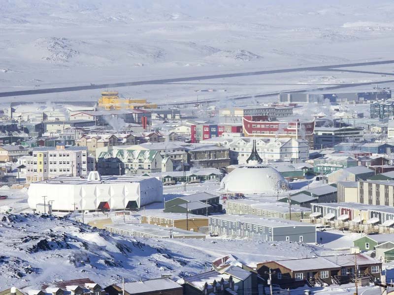 Internet link and cellular connectivity for Iqaluit, Nunavut Canada Post Office and Government Elections